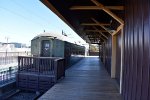 Another view of the station building at the Santa Clara Caltrain Station 